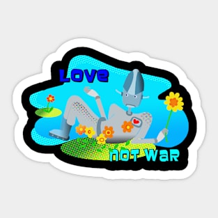 Love Not War Sticker